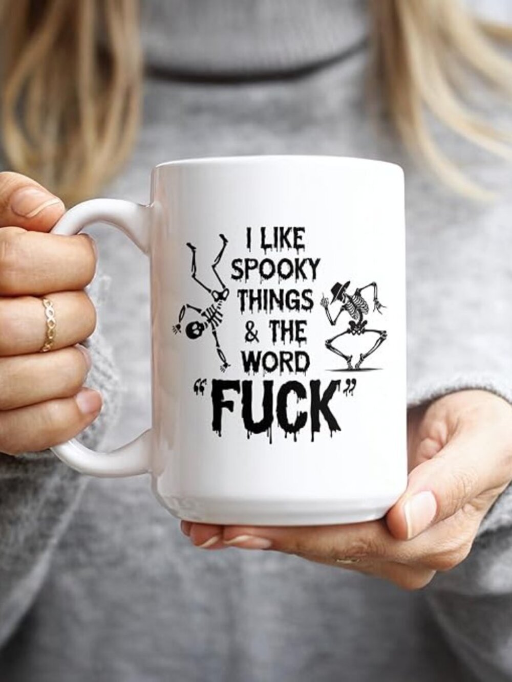 Halloween Mug, Halloween Coffee Mug, Spooky Cups, I Like Spooky Things And The F
